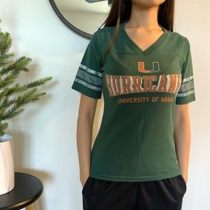 SOFFE MiamiHurricanes Womens Fitted Collegiate Tee